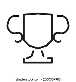 Vector Line Icon Related Award, Cup, Winner, Trophy 