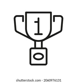 Vector Line Icon Related Award, Cup, Winner, Trophy 