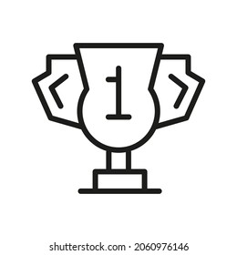 Vector Line Icon Related Award, Cup, Winner, Trophy 