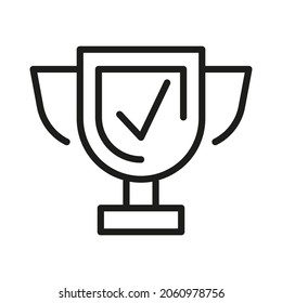 Vector Line Icon Related Award, Cup, Winner, Trophy 
