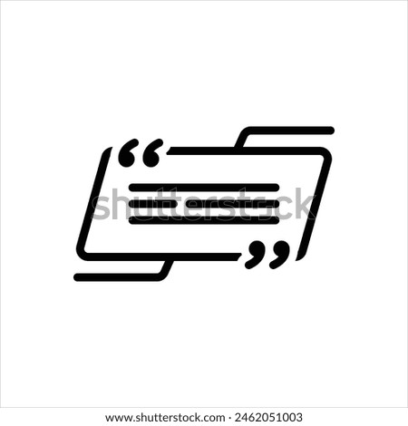 Vector line icon for remark