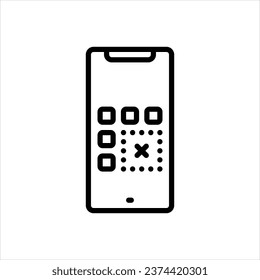 Vector line icon for remove