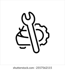 Vector line icon for repairing