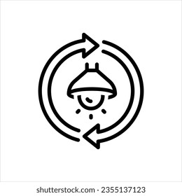Vector line icon for replacement