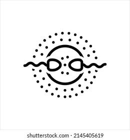 Vector line icon for reproduction