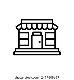 Vector line icon for restaurant
