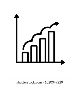 Vector line icon for result