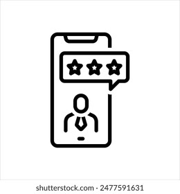 Icono de línea de Vector para revisión