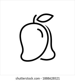 Vector line icon for ripe