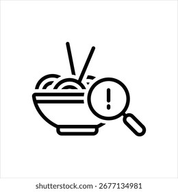 Icono de línea de Vector para la evaluación de riesgos