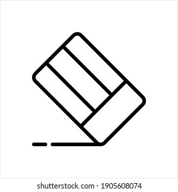 Vector line icon for rubber
