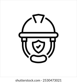 Vektorliniensymbol für Sicherheit