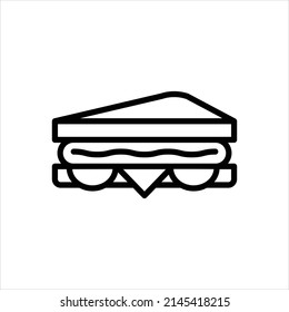 Vektorliniensymbol für Sandwich