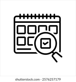 Vector line icon for save the date