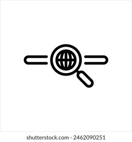 Vector line icon for search