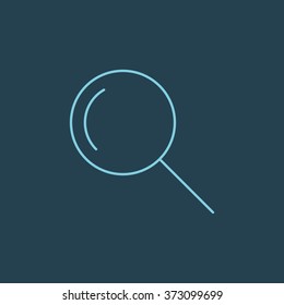 Vector Line Icon Of Search. Eps-10.