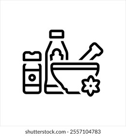 Vector line icon for seasoning