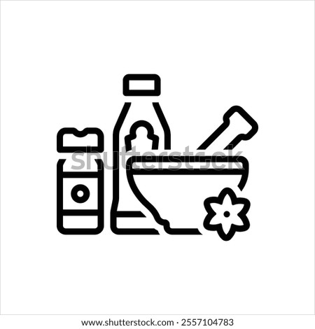 Vector line icon for seasoning