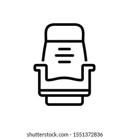 Vector line icon for seat