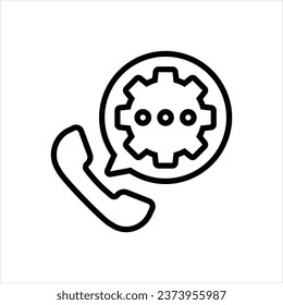 Vector line icon for service