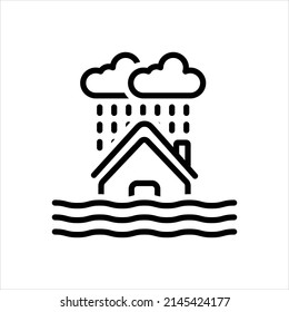 Icono de línea de vector para severo