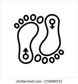 Vector line icon for sex