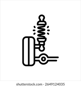 Vector line icon for shock