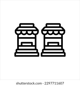 vector line icon for shops