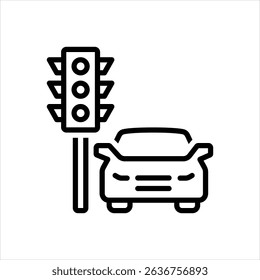 Vector line icon for signaling