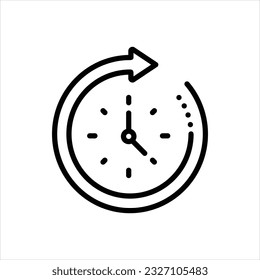 Vector line icon for since