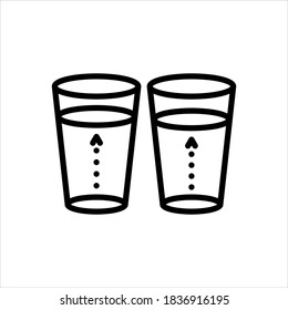 Vector line icon for slightly