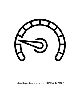 Vector line icon for slow