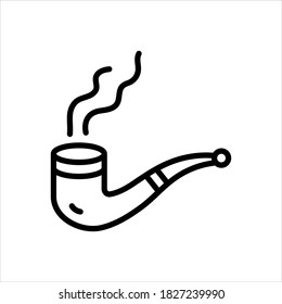 Icono de línea de vector para humo