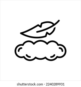Vector line icon for soft