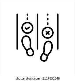 Vector line icon for sometimes