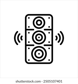 Icono de línea de Vector para el sonido
