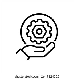 Vector line icon for spare item