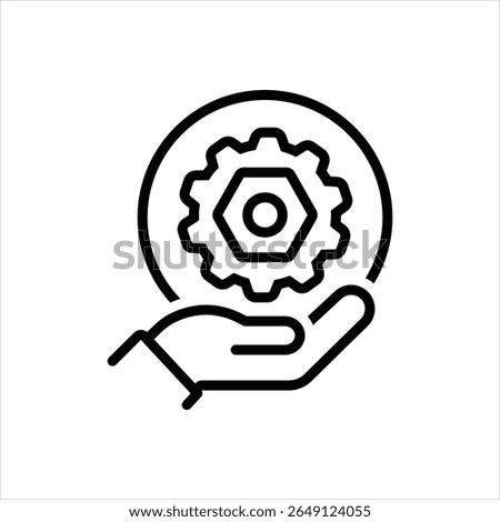 Vector line icon for spare item