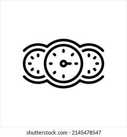 Vector line icon for speed
