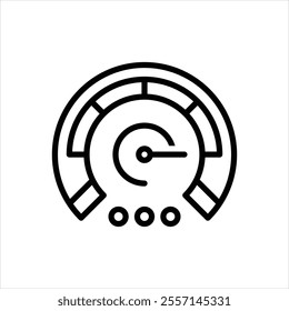 Vector line icon for speed