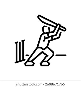 Vector line icon for sport