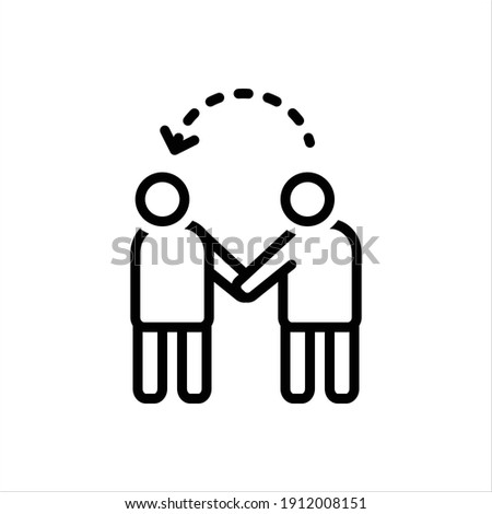 Vector line icon for spouse