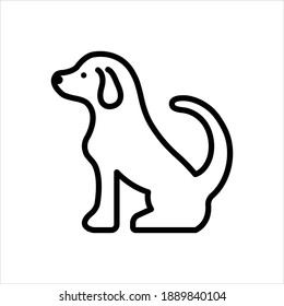 Vector line icon for springer