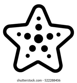 Vector Line Icon Starfish