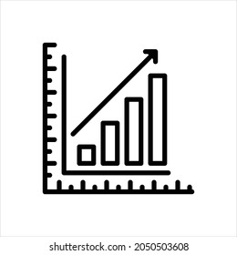 Vector line icon for stat