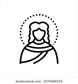 Vector line icon for stephen