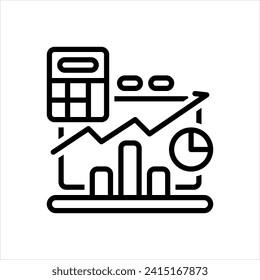 Vektorliniensymbol für Stock-Optionen