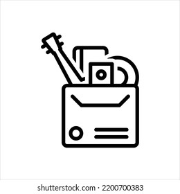 Vector line icon for stuff