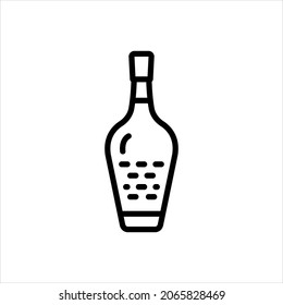 Vector line icon for substance