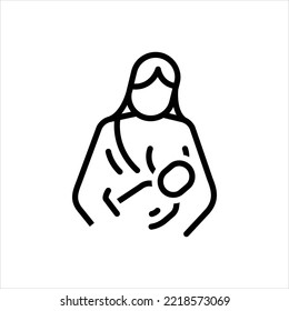 Icono de línea del vector para succionar